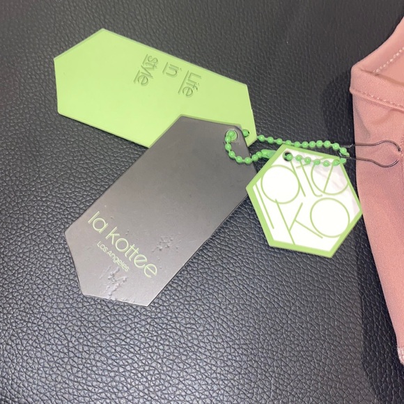 NWT la kottee Large Sport Bra Mauve/Pink Brand New! - Picture 3 of 4